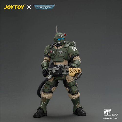Joy Toy Warhammer 40,000 Astra Militarum Kasrkin 2 with Flamer Action Figure