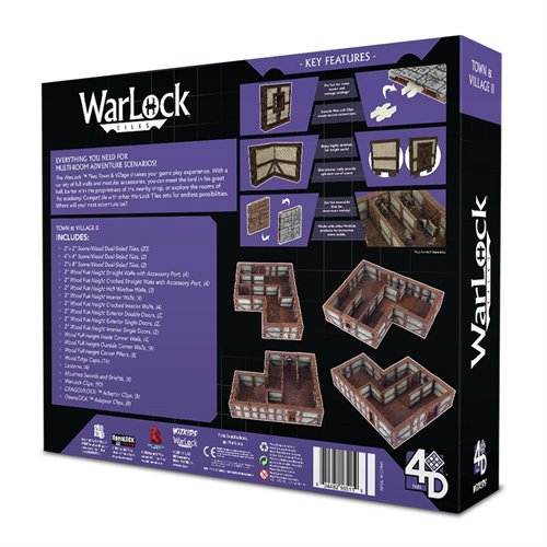 WarLock Tiles Town and Village II Full Height Plaster Walls Accessory Pack
