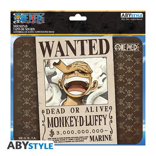 One Piece Wanted Luffy Flexible Mousepad