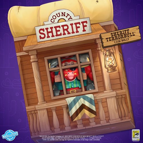 Wild West C.O.W.-Boys of Moo Mesa Sheriff Terrorbull in the Sheriff's Office Action Figure - SDCC 20