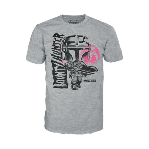 Star Wars: The Mandalorian Mando Adult Boxed Pop! T-Shirt