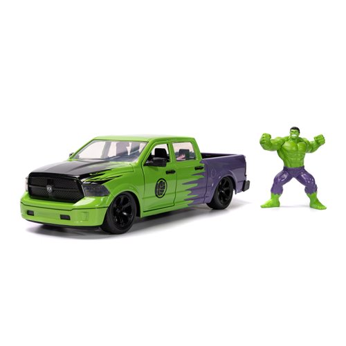 Hollywood Rides Marvel Avengers 2014 Ram 1500 1:24 Scale Die-Cast Metal Vehicle with Hulk Figure