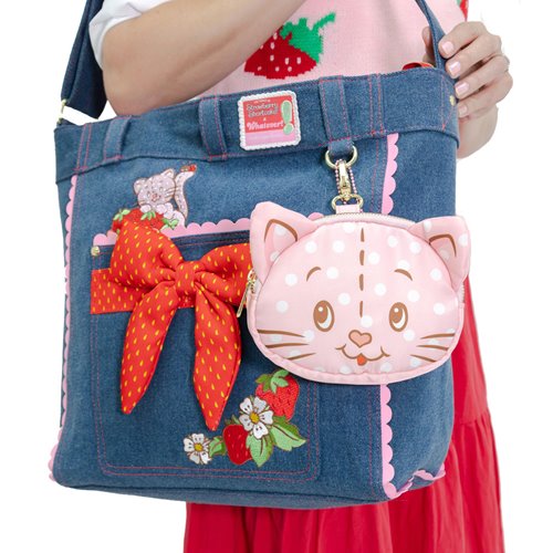 Strawberry Shortcake Custard Plush Coin Bag with Strap