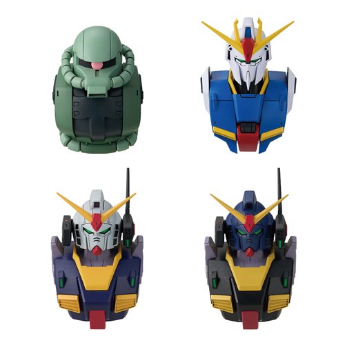 Mobile Suit Gundam Head Universal Century Saga 2 Ichibansho Zakka Magnet Display of 4