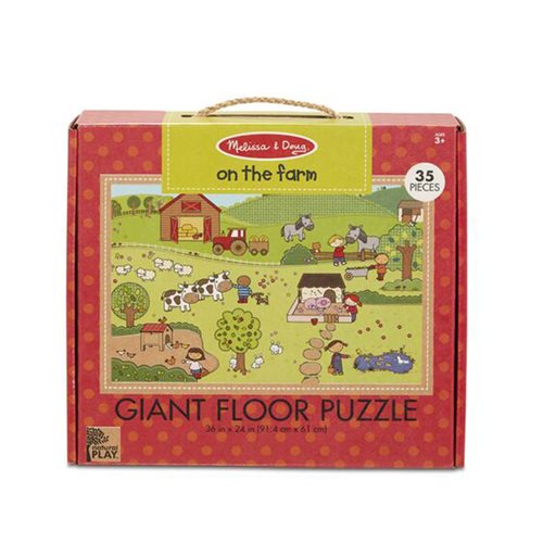 Melissa & Doug Natural Play On The Farm 35-Piece Giant Floor Puzzle