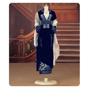 Titanic Blue Velvet Gown Outfit