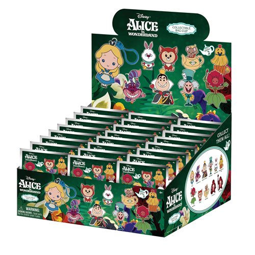 Alice in Wonderland Series 2 3D Foam Bag Clip Display Case of 24