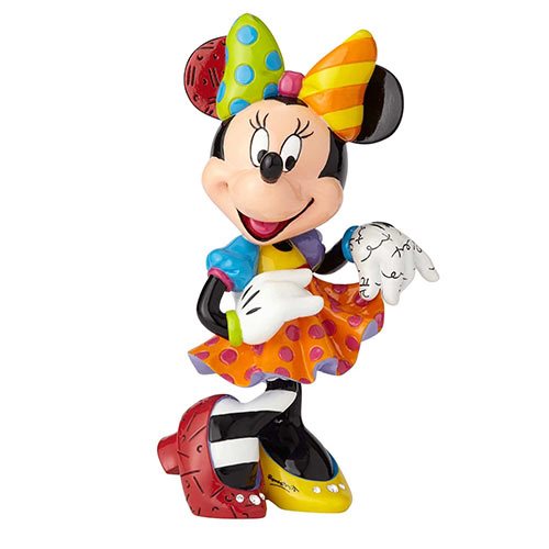 Minnie Mouse mit Blumen in Hand Romero Britto Disney Design 