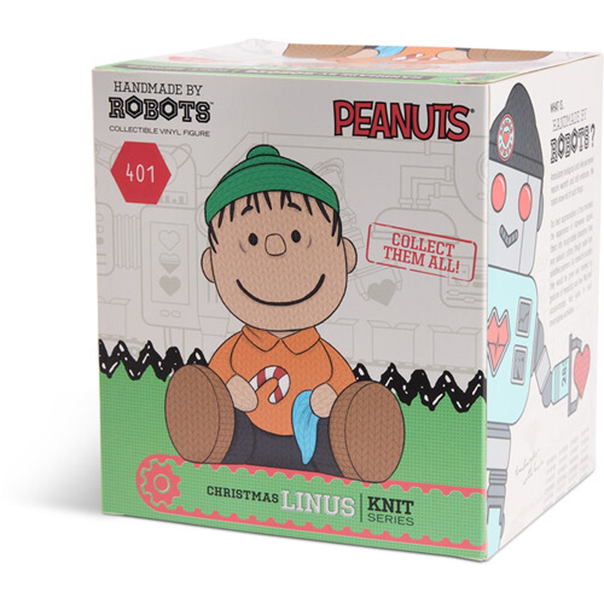Linus Gift Peanuts Linus #401 Christmas Handmade By Robots Vinyl Figure