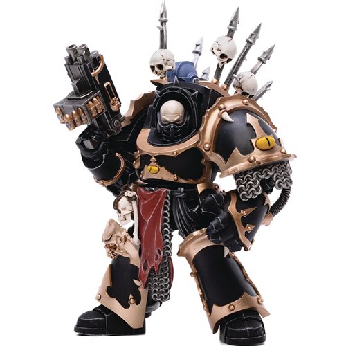 Joy Toy Warhammer 40,000 Chaos Space Marines Black Legion Chaos Terminator Brother Bathalorr 1:18 Scale Action Figure