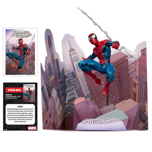 Marvel Wave 4 Spider-Man The Amazing Spider-Man #1 1:10 Scale Posed Figure with Scene