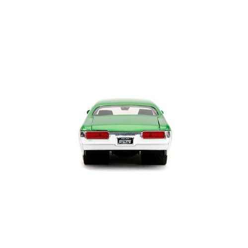 Bigtime Muscle 1969 Pontiac GTO Candy Silver and Green 1:24 Scale Die-Cast Metal Vehicle