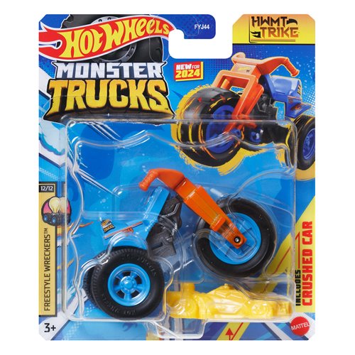 Hot Wheels Monster Trucks 1:64 Scale Vehicle 2024 Mix 12 Case of 8