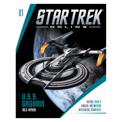 Star Trek Online Gagarin Class Federation Ship with Collector Magazine