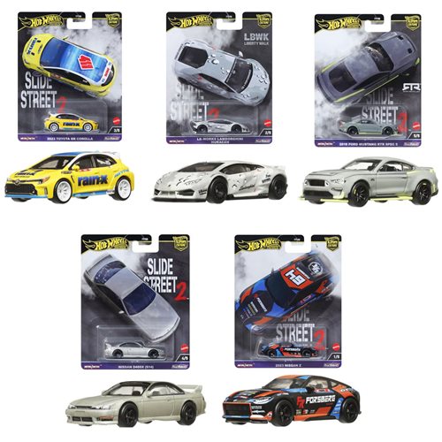 Hot Wheels Car Culture Slide Street Mix 8 Vehicle Case of 10