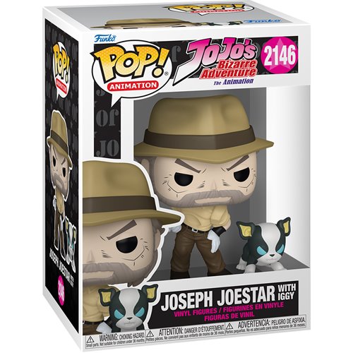 JoJo's Bizarre Adventure Joseph Joestar and Iggy Funko Pop! Vinyl