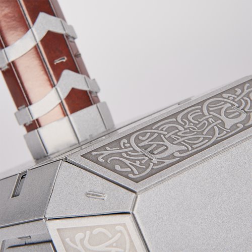 Marvel Thor 4D Build Mjolnir Thor Hammer 3D Puzzle Model Kit with Stand
