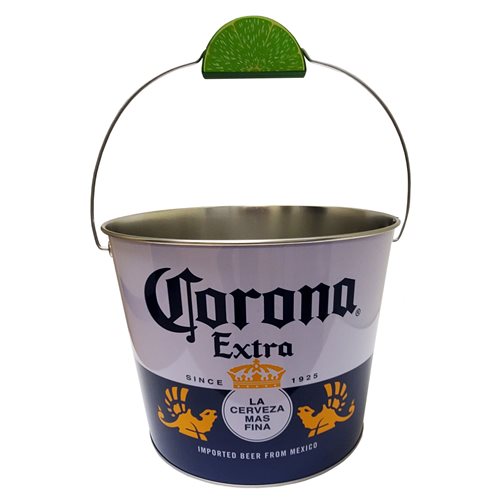 Corona Beverage Bucket with Handle and Lime Wedge Grip