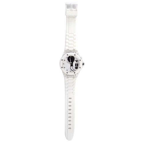 Mickey Mouse Enamel White Silicon Watch