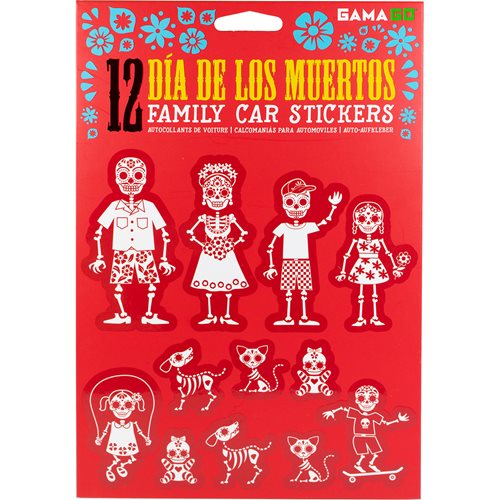 Dia De Los Muertos Family Car Stickers
