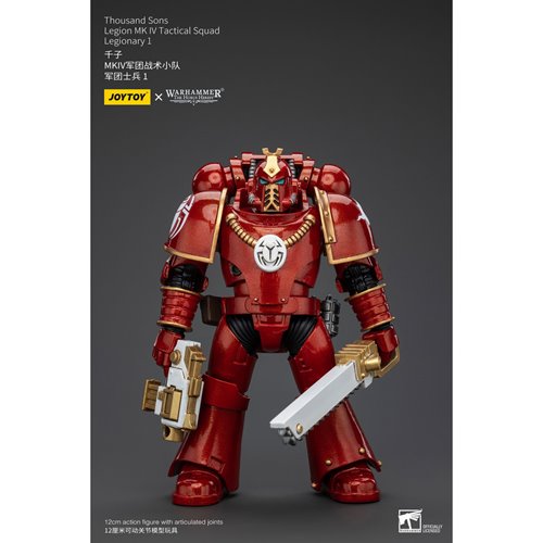 Joy Toy Warhammer 40,000 Thousand Sons Legion MK IV Tactital Squad Legionary 1 1:18 Scale Action Fig