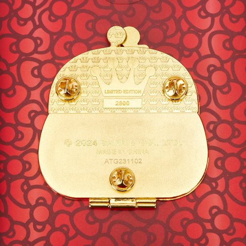 Hello Kitty 50th Anniversary Coin Bag 3-Inch Collector Box Pin
