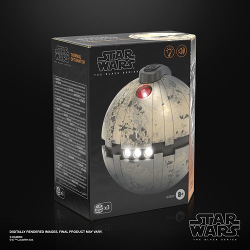 Star Wars The Black Series Electronic Thermal Detonator with Advanced LEDs and Sound Effects