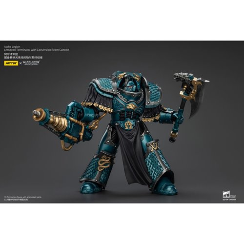 Joy Toy Warhammer The Horus Heresy Alpha Legion Lernaean Terminator with Conversion Beam Cannon 1:18
