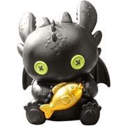 How to Train Your Dragon Cuddly Doll Series Toothless Gold Version VPBP-052SP Palm Size Vinyl Functional Piggy Bank