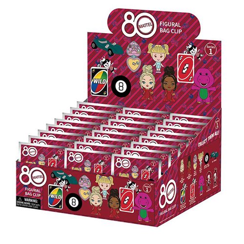 PompadollSグッズセット Mattel 80th Anniversary 3D Foam Bag Clip Random 6-Pack