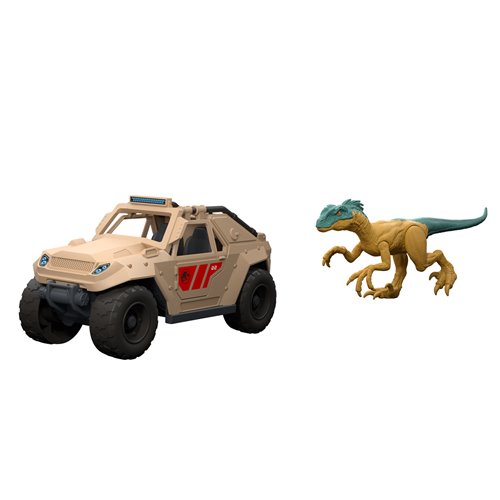 Jurassic World Velociraptor & Vehicle Chase Action Figure 2-Pack