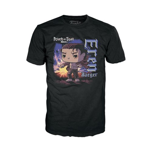 Attack on Titan Eren with Marks Funko Pop! Vinyl Figure and Adult T-Shirt 2-Pack
