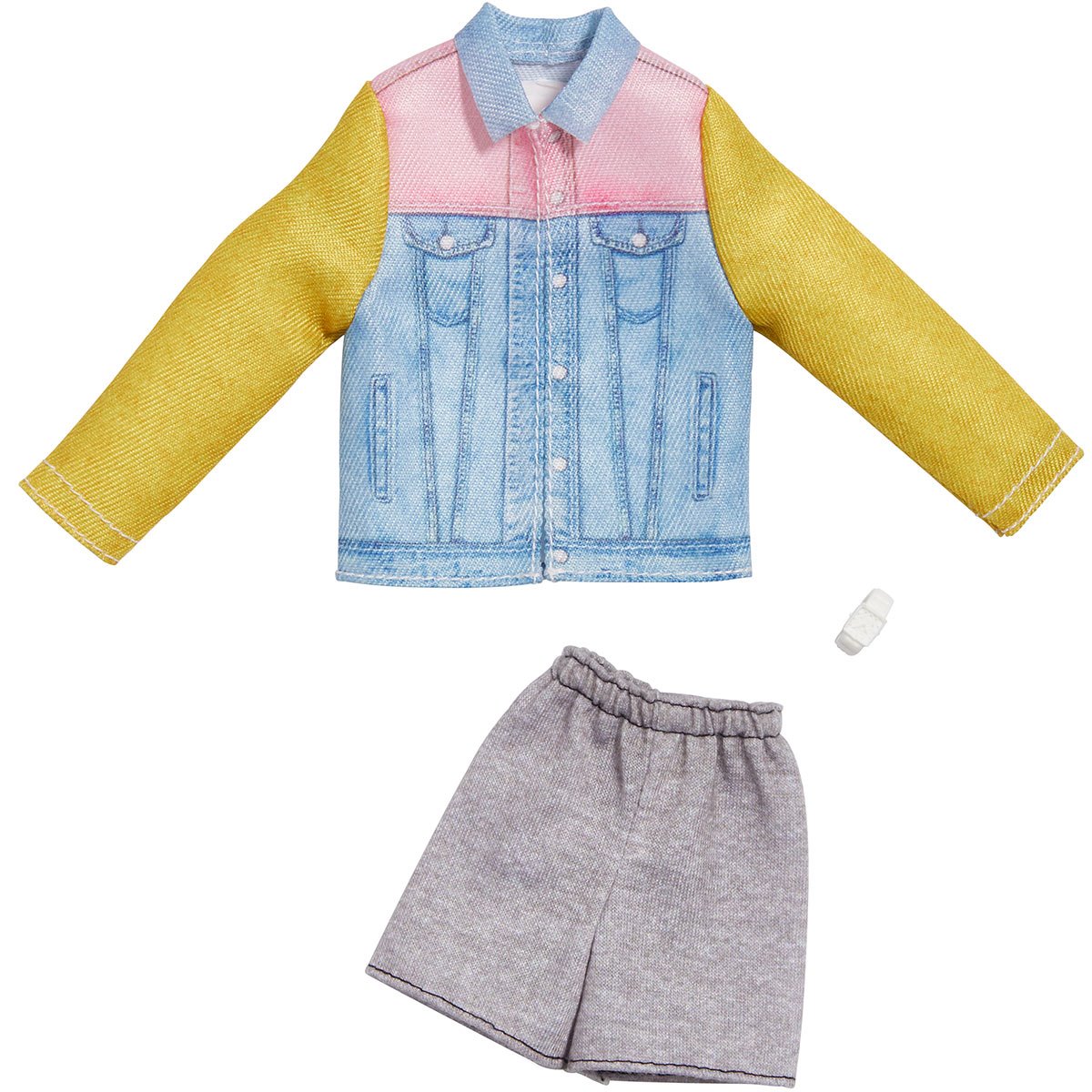 gouden pad Baby Barbie Ken Complete Look Denim Jacket and Shorts Fashion Pack