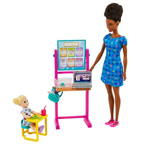 Barbie Teacher Doll with Brunette Hair and Playset