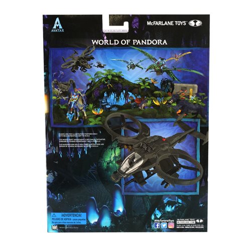 Disney Avatar 1 Movie World of Pandora Large Deluxe Scorpion Heli Vehicle and RDA Pilot