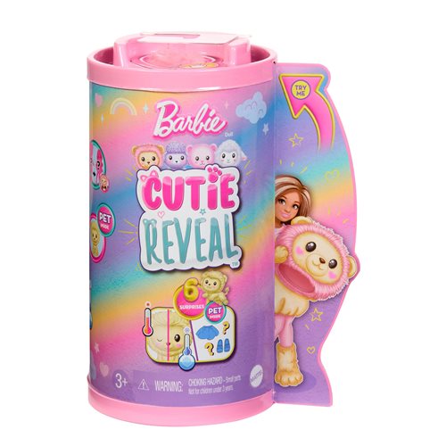 Barbie Cutie Reveal Chelsea Cozy Cute Tees Series Lion Doll