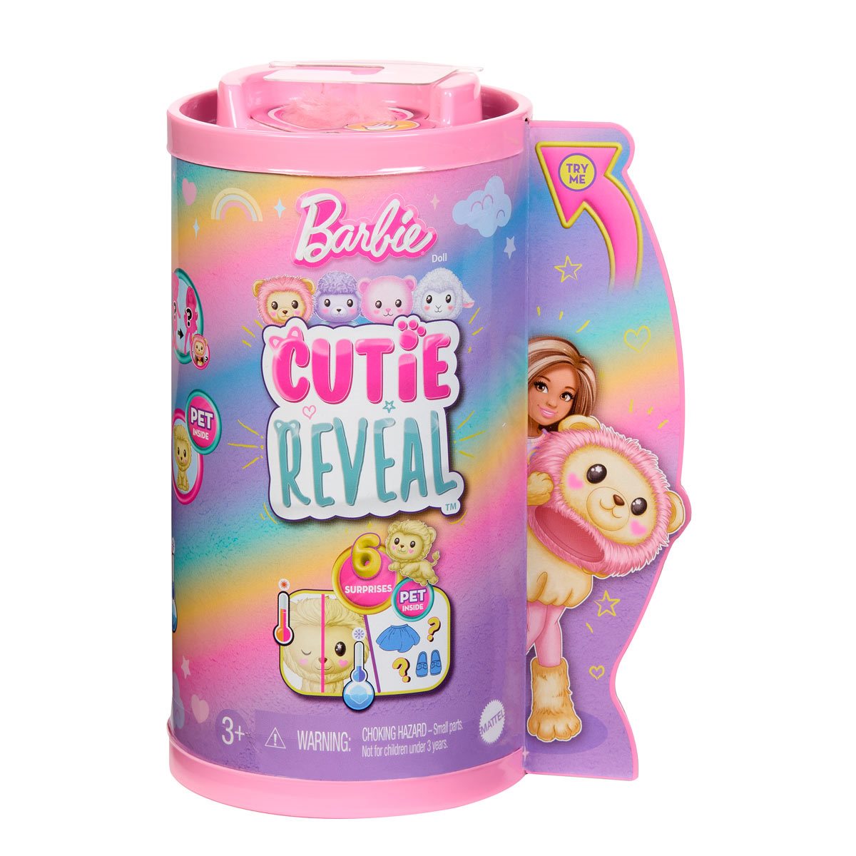 Barbie Cutie Reveal Cozy Cute Tees Series Lion Doll