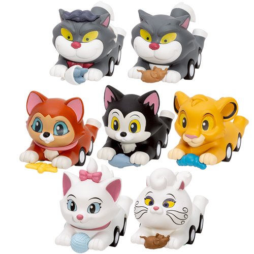 Disney Cats Mini Egg Attack MEA-125 Pounce and Go Series Blind Box Vehicle Case of 6