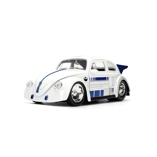 Hollywood Rides Star Wars 1959 Volkswagen Drag Beetle 1:24 Scale Die-Cast Metal Vehicle with R2-D2 F