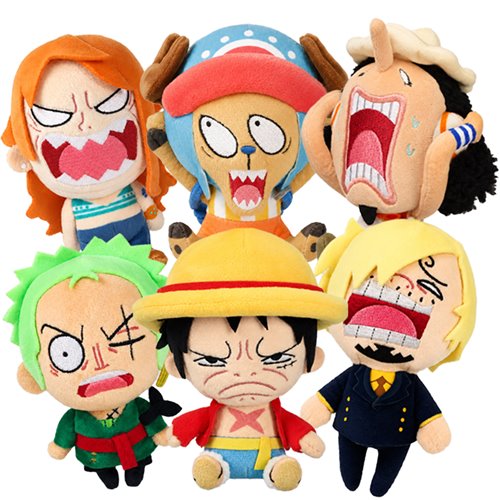 One Piece Whackoos Plush Series Mini-Figure Display Tray of 6