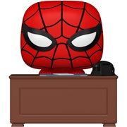 Spider-Man with Desk Premium Funko Pop! Meme Figure