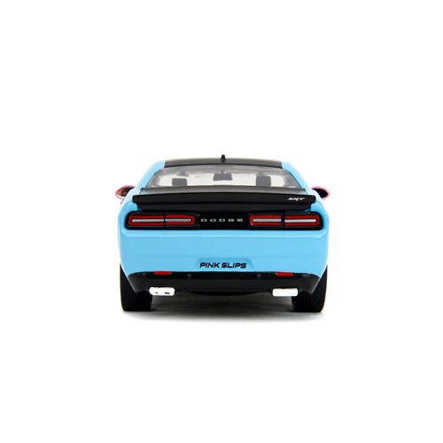 Pink Slips 2015 Dodge Challenger SRT Hellcat Pink and Blue Gradient 1:24 Scale Die-Cast Metal Vehicl