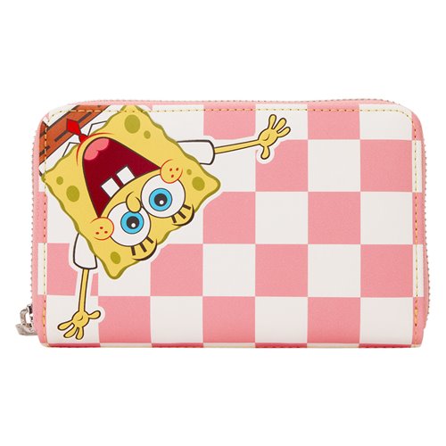 SpongeBob SquarePants and Patrick Star Checkered Zip-Around Wallet