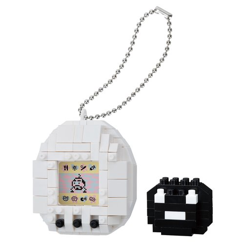 Tamagotchi First Generation White Nanoblock Character Collection Series Constructible Figure