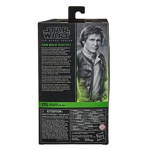 Star Wars The Black Series Han Solo (Endor Trenchcoat) 6-Inch Action Figure