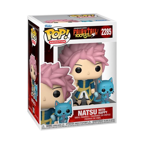 Fairy Tail 100 Years Quest Natsu Funko Pop! Vinyl Figure and Happy Buddy