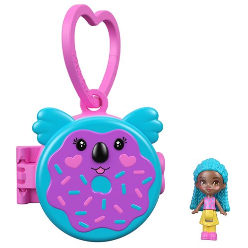 Polly Pocket Impulse Micro Doll Mini-Figure Key Chain Case of 4