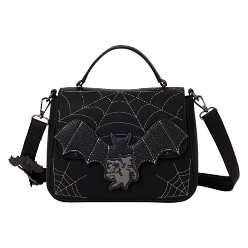 Mickey and Minnie Spiderweb and Bats Crossbody Bag