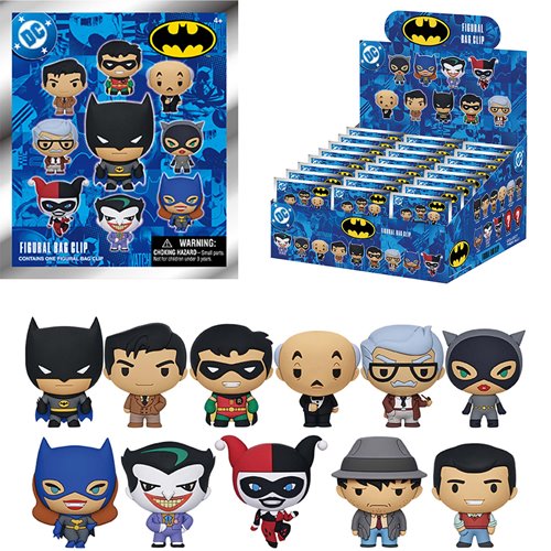 Batman: The Animated Series 3D Foam Bag Clip Display Case of 24