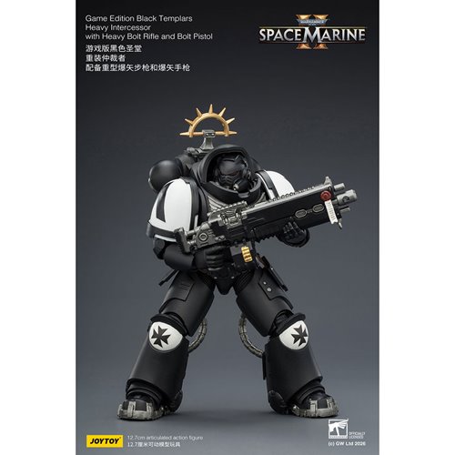 Joy Toy Warhammer 40K Space Marines Game Edition Black Templars Intercessor Bolt Rifle & Pistol 1:18